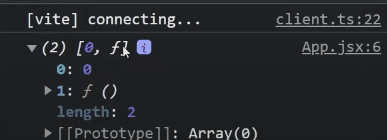 array usestate log